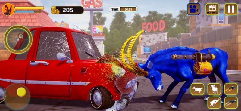 可怕的山羊荒野生活模擬ios版1