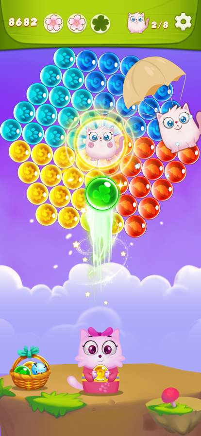 泡泡射击:猫流行游戏ios版3