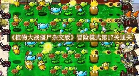 《植物大战僵尸杂交版》冒险模式第17关怎么过
