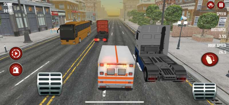 紧急救护车救援驾驶:公路赛车模拟ios版3