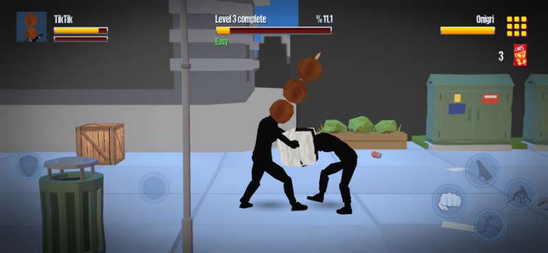 Stickman Street: Food Fighterios版4