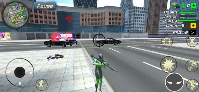 Spider Rope Flying City Heroios版1