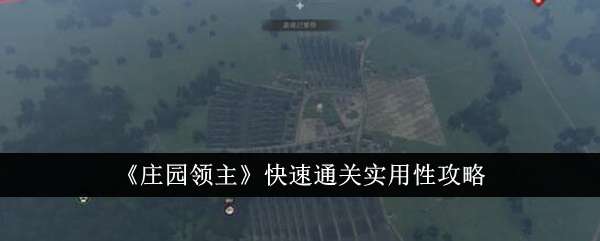 《庄园领主》快速通关实用性攻略