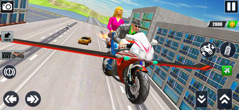 Flying Bike: Taxi Simulatorios版0