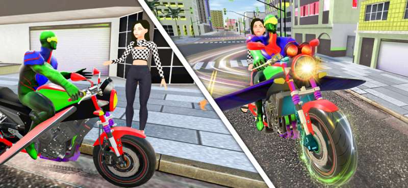 Flying Bike Spider Hero Gameios版4