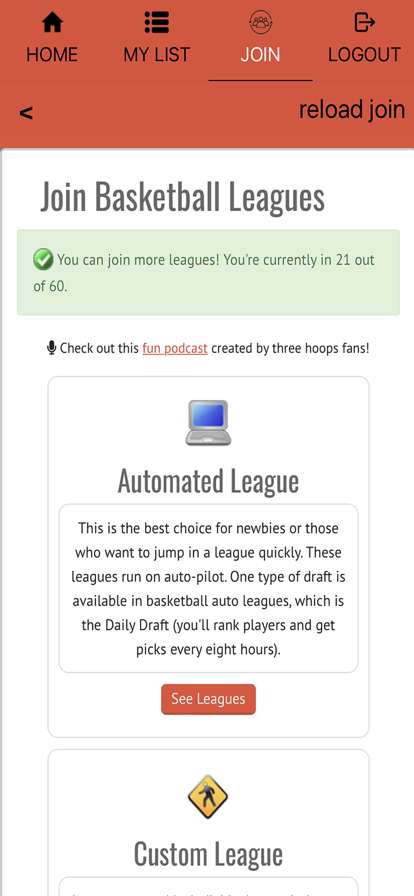 Basketball Sim Leaguesios版0