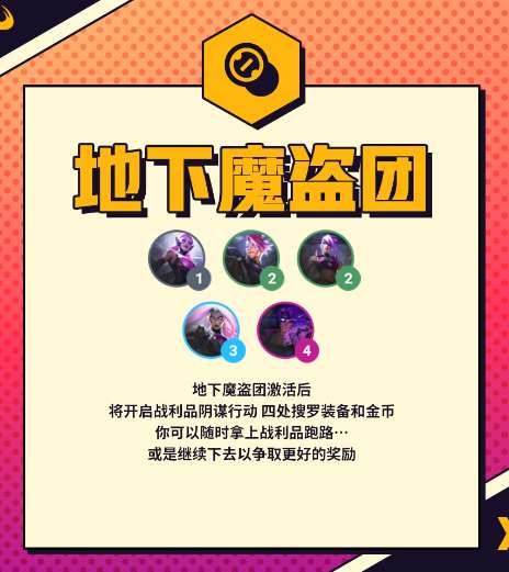 金铲铲之战S8新羁绊爆料 金铲铲之战地下魔盗团羁绊效果介绍