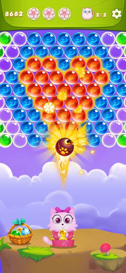 泡泡射击:猫流行游戏ios版1
