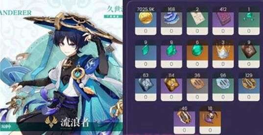 原神流浪者突破材料一览 流浪者天赋等级突破所需材料汇总