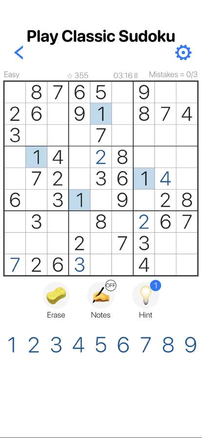 Sudoku, Cool Brain Puzzle Gameios版0