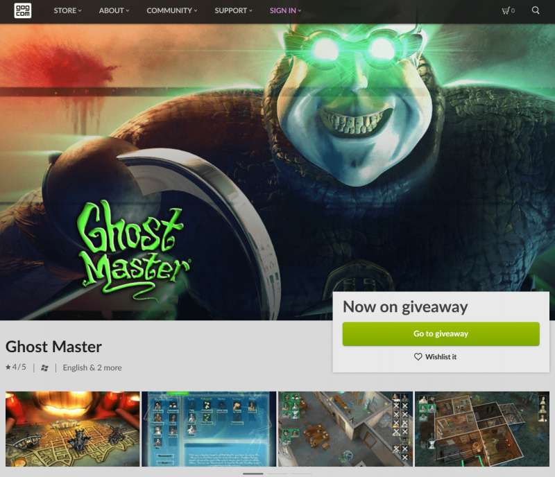 即时策略游戏《鬼魂大师》GOG平台限时免费出售