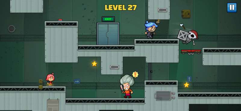 红色和蓝色火柴人游戏ios版2