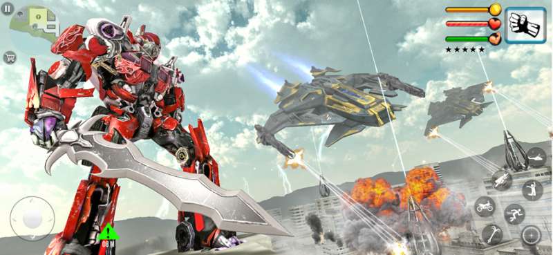 飞行机器人汽车改造ios版1