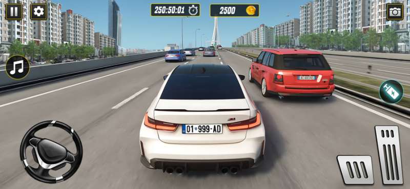 汽车驾驶学校游戏 3D:2024 年汽车驾驶游戏中的真实赛车ios版4