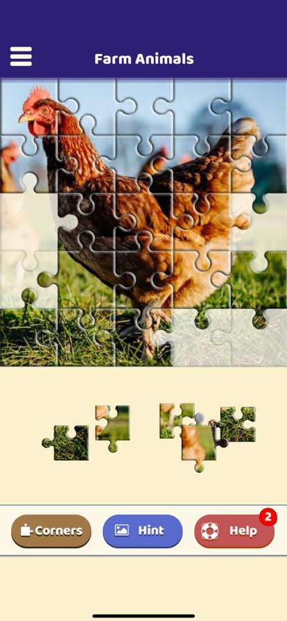 Farm Animals Jigsaw Puzzleios版2