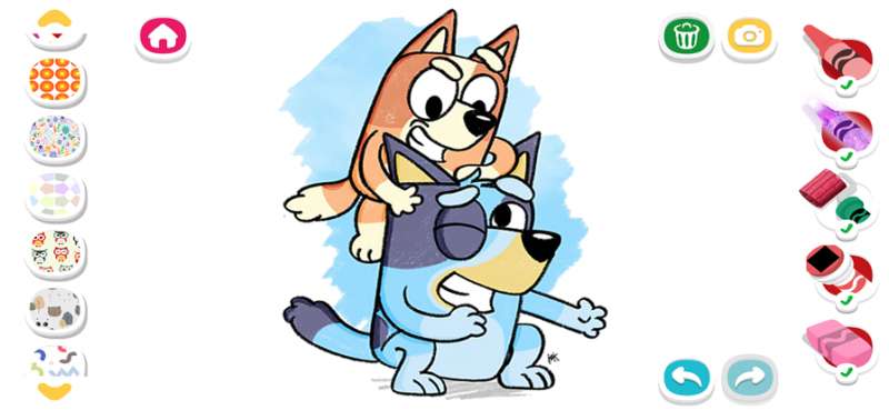 Bluey Puzzle and Coloring Bookios版0