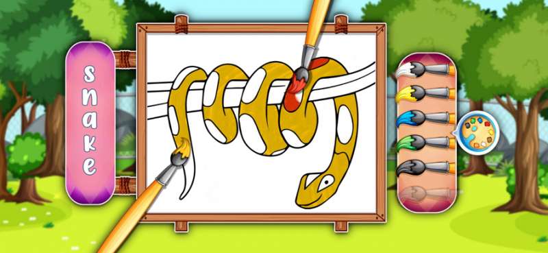 可爱的动物着色书乐趣ios版3