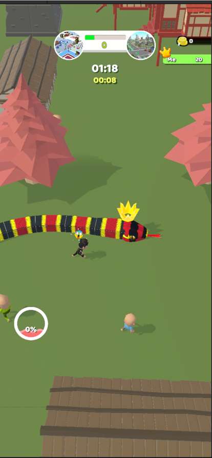 Snake Game : Green Anacondaios版1