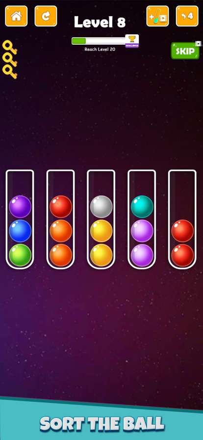 球颜色排序谜游戏ios版1