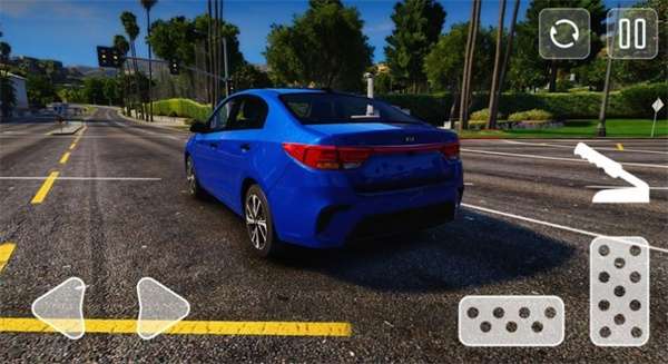 白色起亚竞速赛1