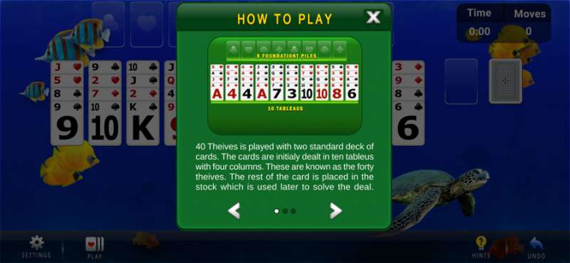 Forty Thieves Solitaire Gameios版6