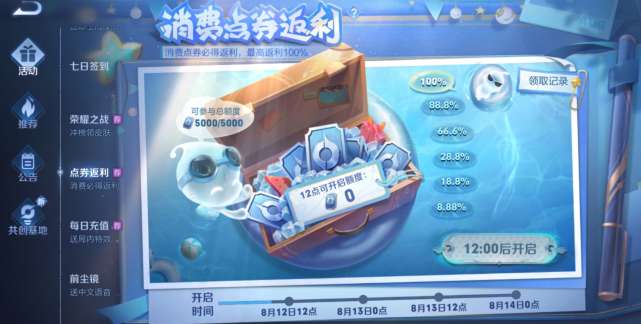 王者荣耀消费返利活动开启 王者荣耀消费点券返利活动介绍2022