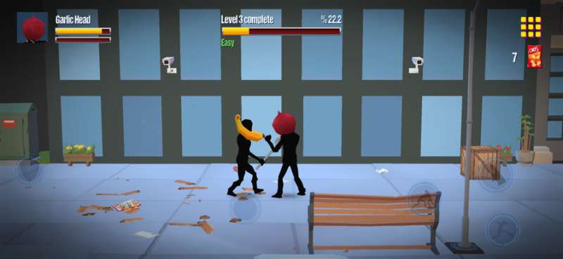 Stickman Street: Food Fighterios版3