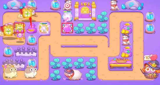 保卫萝卜4阿波与魔法宝藏第69关攻略,阿波与魔法宝藏第69关图文通关流程