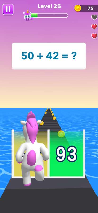 Unicorn Dash Game: Math Runnerios版4