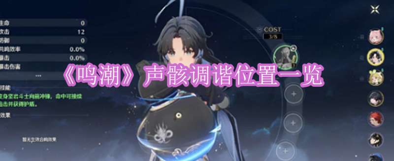 《鸣潮》声骸调谐位置一览
