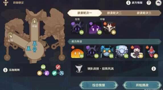 原神安固诸方之述演防御想定攻略，安固诸方之述演防御想定1-3关阵容推荐