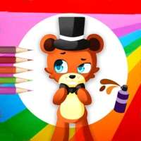 fazbear coloring Glitter Bookios版