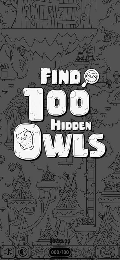 Find 100 Hidden Owlsios版5