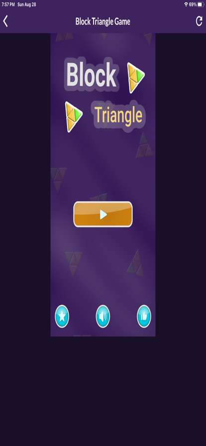 Triangle Block Puzzle Tangramios版0