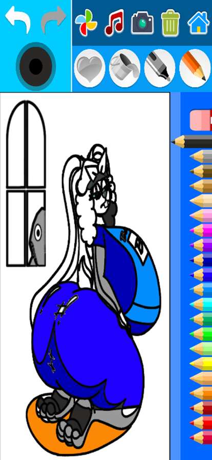 Mann from window Coloringios版1