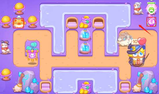 保卫萝卜4阿波与魔法宝藏第52关攻略,阿波与魔法宝藏第52关图文通关详细