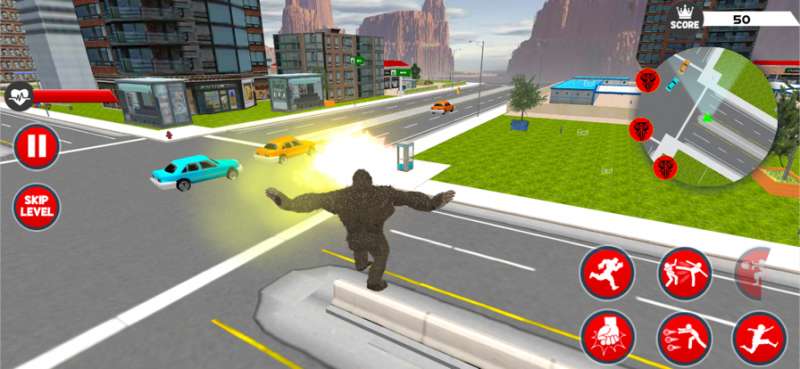 Dino Gorilla City Attack Gamesios版1