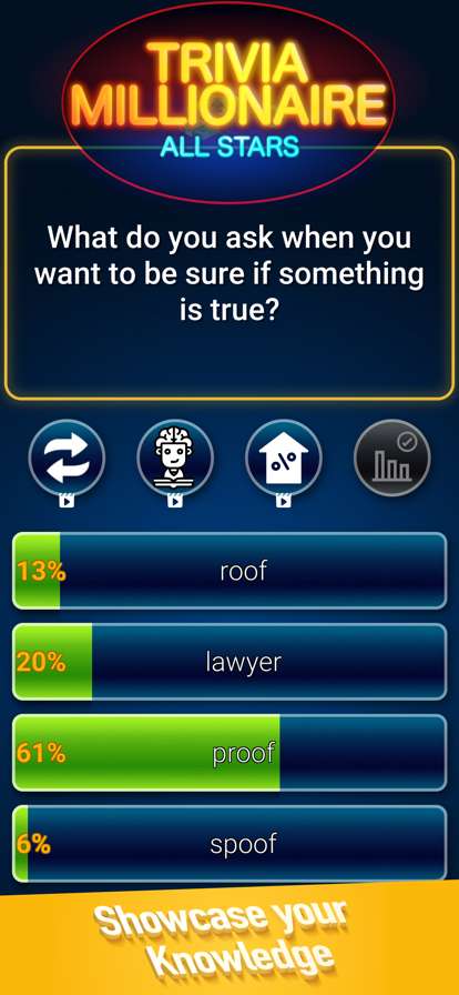 Trivia Millionaire All Starsios版2