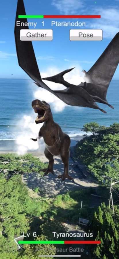 AR Dinosaur Battleios版2