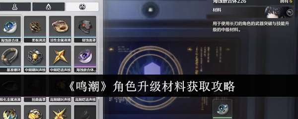 《鸣潮》角色升级材料获取攻略