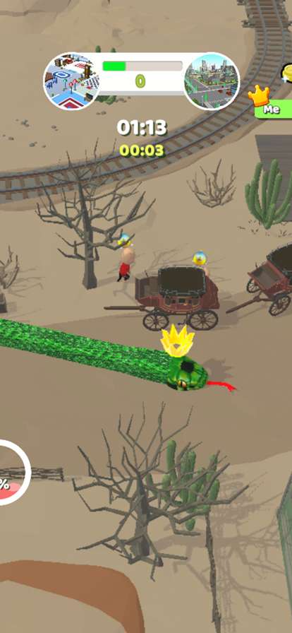 Snake Game : Green Anacondaios版2