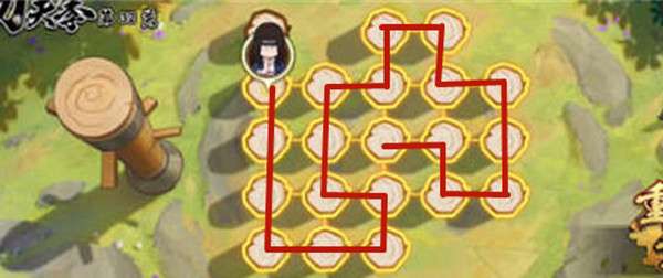 火影忍者手游功夫一笔画32关完成攻略