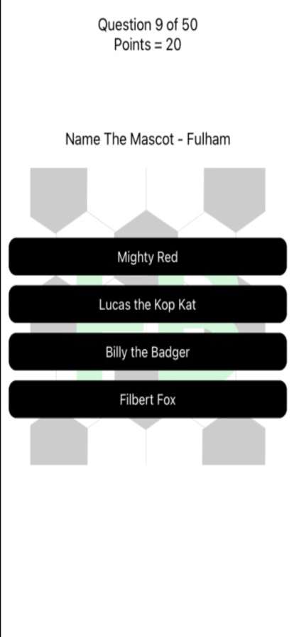 The Football Mascots Quizios版1