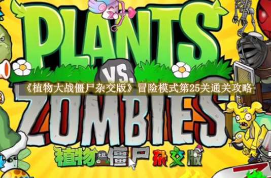 《植物大战僵尸杂交版》冒险模式第25关通关攻略