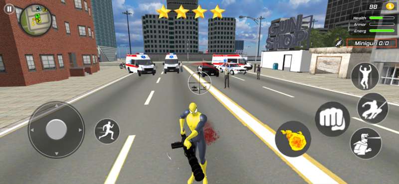 Flying Spider Hero: Crime Cityios版3