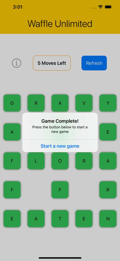 Waffle Unlimited Word Gameios版5