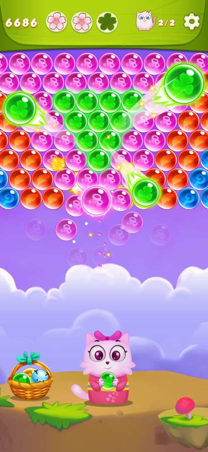 泡泡射击:猫流行游戏ios版4