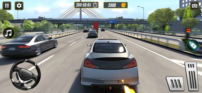 汽车驾驶学校游戏 3D:2024 年汽车驾驶游戏中的真实赛车ios版2