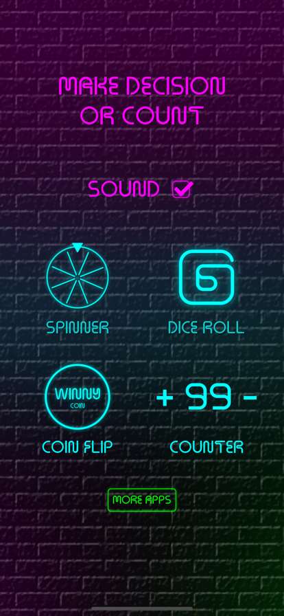 旋转轮盘, 掷骰子 & 掷硬币ios版7