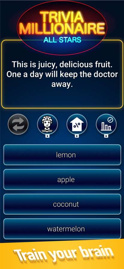Trivia Millionaire All Starsios版0